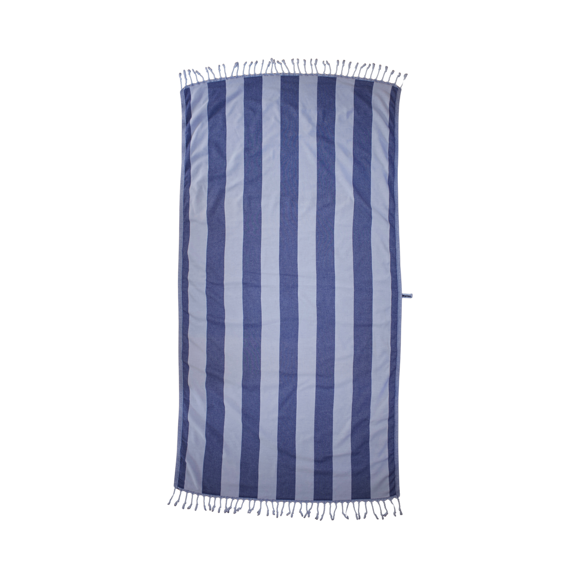 Blue Pinstripe Turkish Beach Towel
